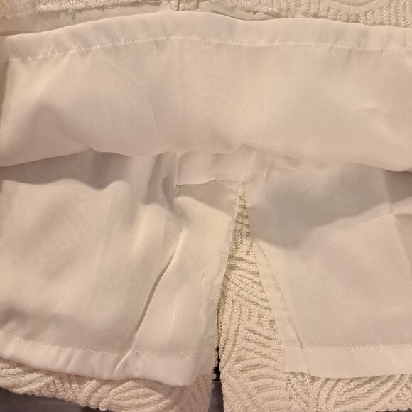 Kay Unger Cream Cap Sleeve Dress - Picture 6 of 7